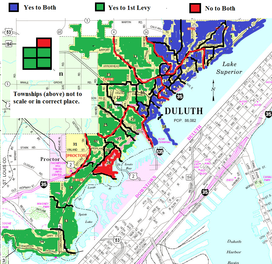 School Board Levy Map